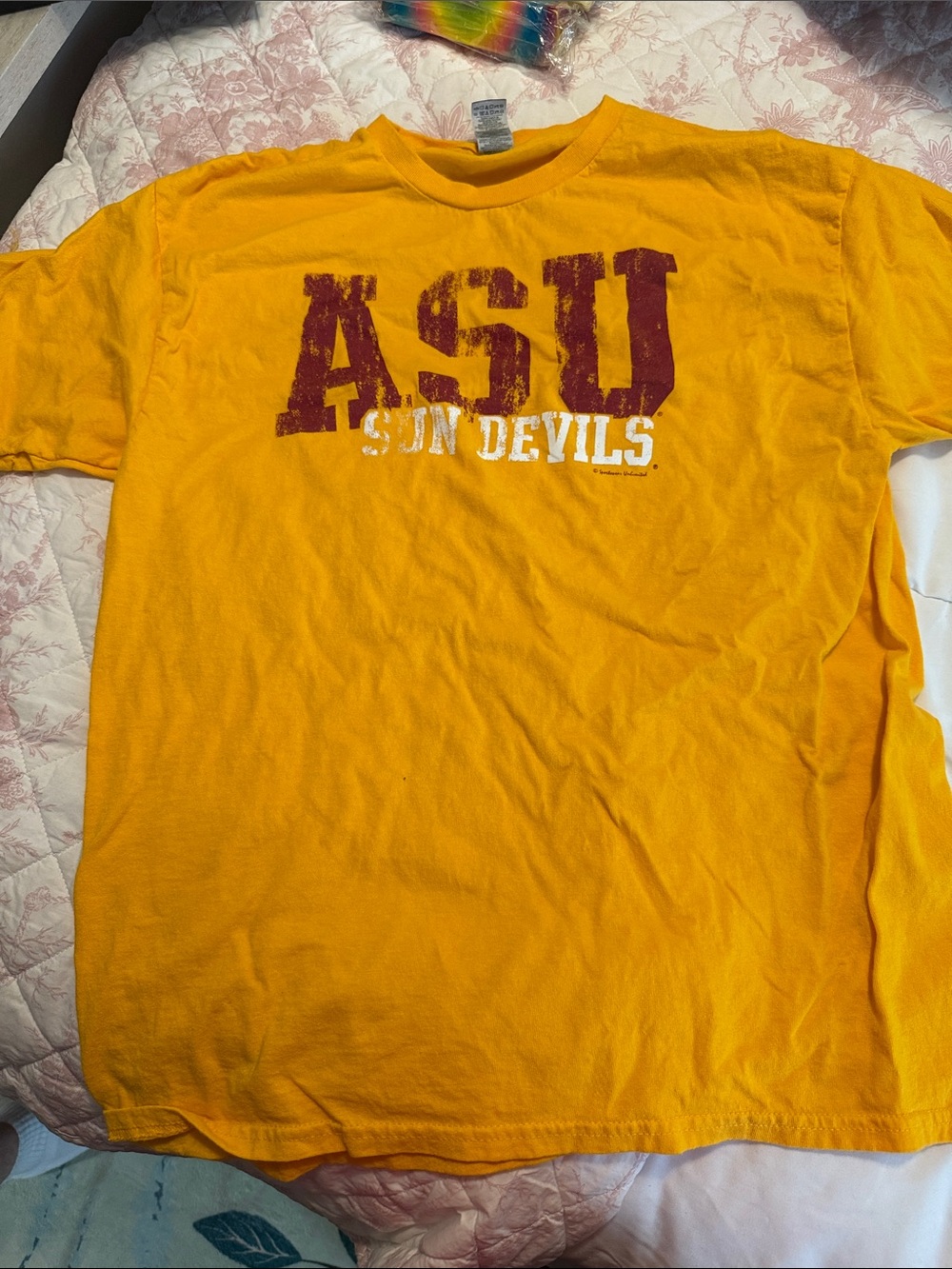 Gildan ASU Sun Devils Maroon and Gold Graphic Tee